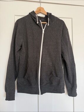 Men's Charcoal Zip-Up Hoodie Sweatshirt